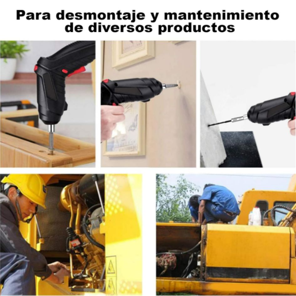 🔧⚡ Destornillador inalámbrico 47 en 1 🔋🔩 – potencia y precisión para cada tarea